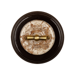 Рамка 1 постовая, керамика, цвет коричневый BF2-610-02