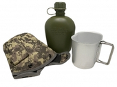Тактическая фляга с кружкой в термочехле