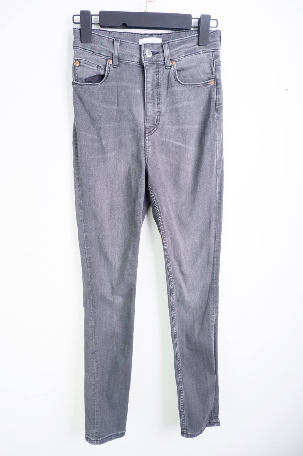 Джинсы H&M серые, маркировка 38, визуально 44 размер