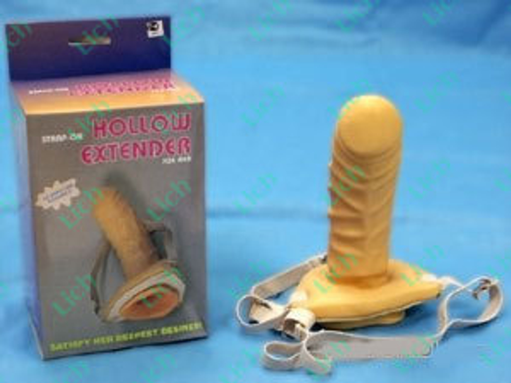 Фаллопротез на ремнях телесного цвета