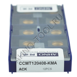 Пластина твердосплавная ISO CCMT120408-KMA ACK20E AHNO по чугуну, получистовая