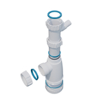 Сифон 1 1/2*40 с носиком BS1000W ИНКОПЛАСТ (винт М6*60)