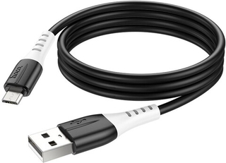 Шнур USB - micro USB  2,4Ам 1,0м черный HOCO X82 (00186)