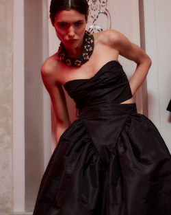 Юбка из тафты черный