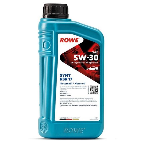 HIGHTEC SYNT RSR 17 SAE 5W-30 ROWE моторное масло