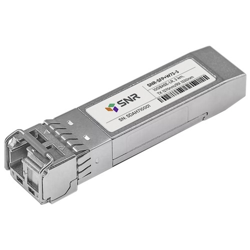 Модуль SNR-SFP-W73-3 10G Base RL, 3km 5DB,TX 1270nm/RX1330nm