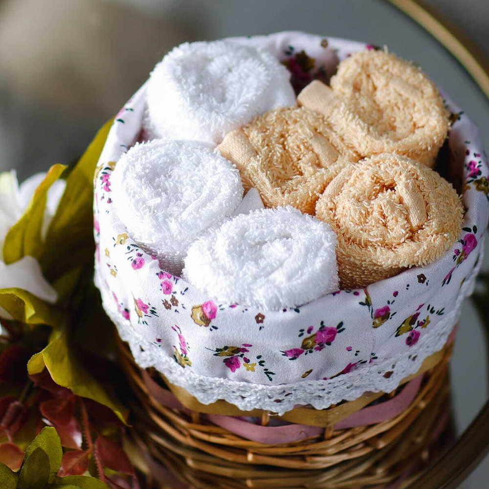 Набор полотенец 6шт 30x30 Arya home Garden желтый