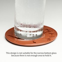 Набор подставок 2шт Qualy World Coaster зеленые