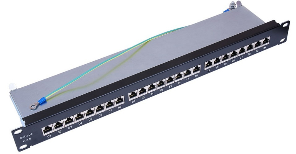 Патч-панель  Cabeus PL-24-Cat.6-SH-Dual