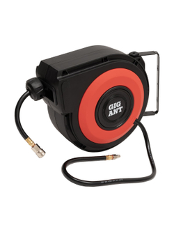 Шланг пневматический на автоматической катушке (длина 10+1 м; 10х16 мм; ПВХ; рапид) Gigant Professional G-PG85150