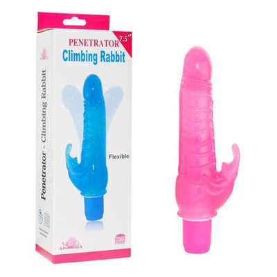 Розовый вибратор-кролик Penetrator Climbing Rabbit 7.5 - 19 см. (Цвет: розовый)