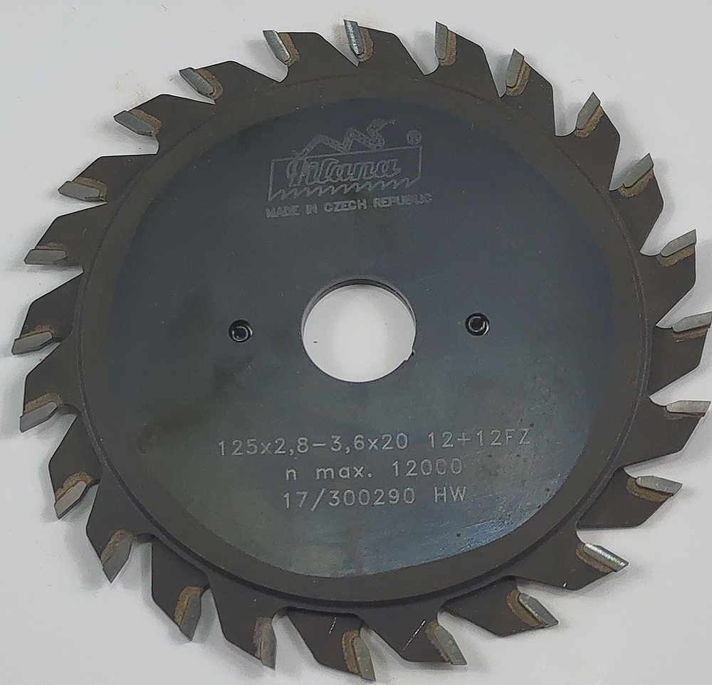 Пила дисковая TCT "Pilana" 125x2.8-3.6x20 z12+12 93.1 FZ