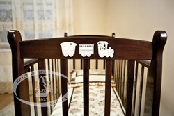 Детская кроватка Красная Звезда Елисей С-717 №5 Паровозик ваниль