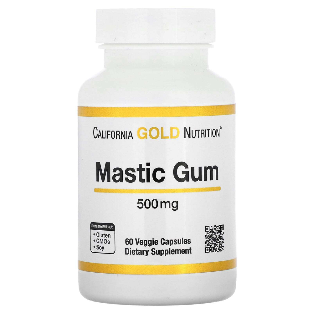 California Gold Nutrition, мастиковая смола, 500 мг, 60 растительных капсул