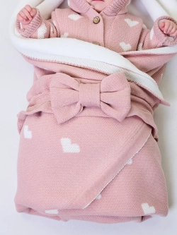 Конверт на выписку для новорожденных на меху