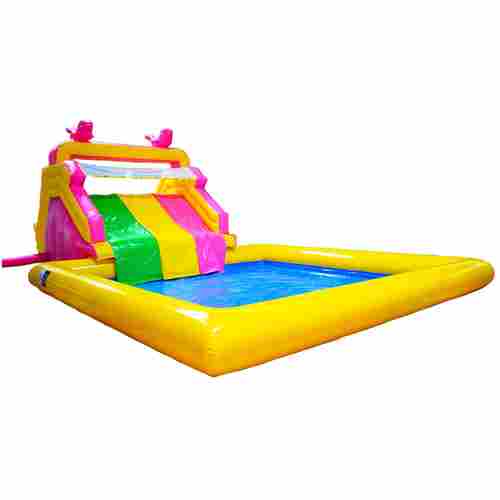 Надувная водная горка с бассейном «Карамелька», 10*6*4 м