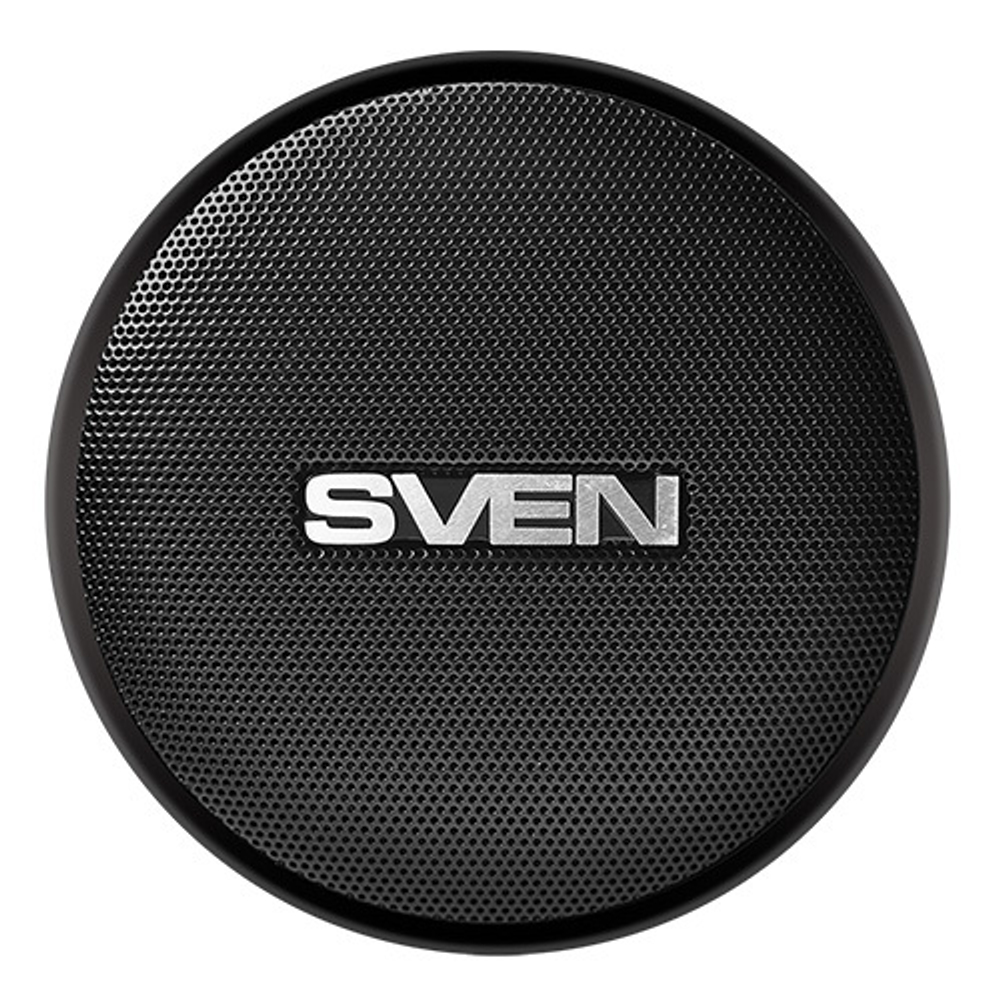 Портативная колонка SVEN PS-260, черный (10 Вт, TWS, Bluetooth, FM, USB, microSD, 2000мА*ч)