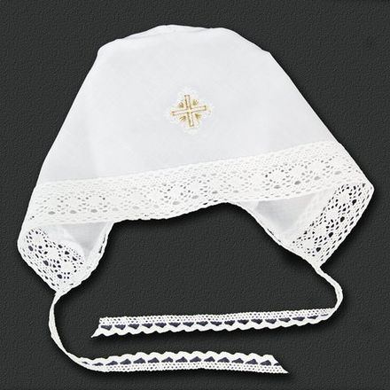 Чепчик  детский на крещение