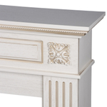 Каминокомплект: Очаг Electrolux EFP/P-3620LS, портал Siena 42/40/36, сл. кость с зол. патиной