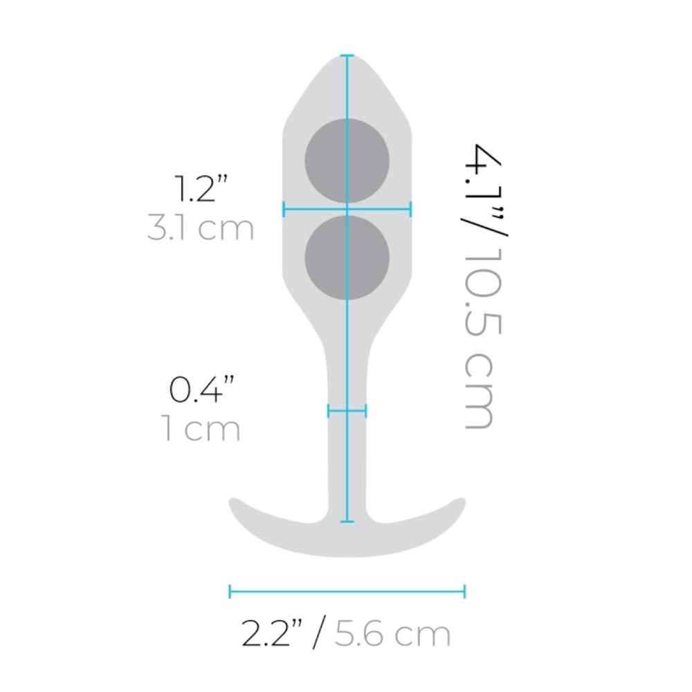 b-Vibe Snug Plug 2 - Анальная пробка для ношения