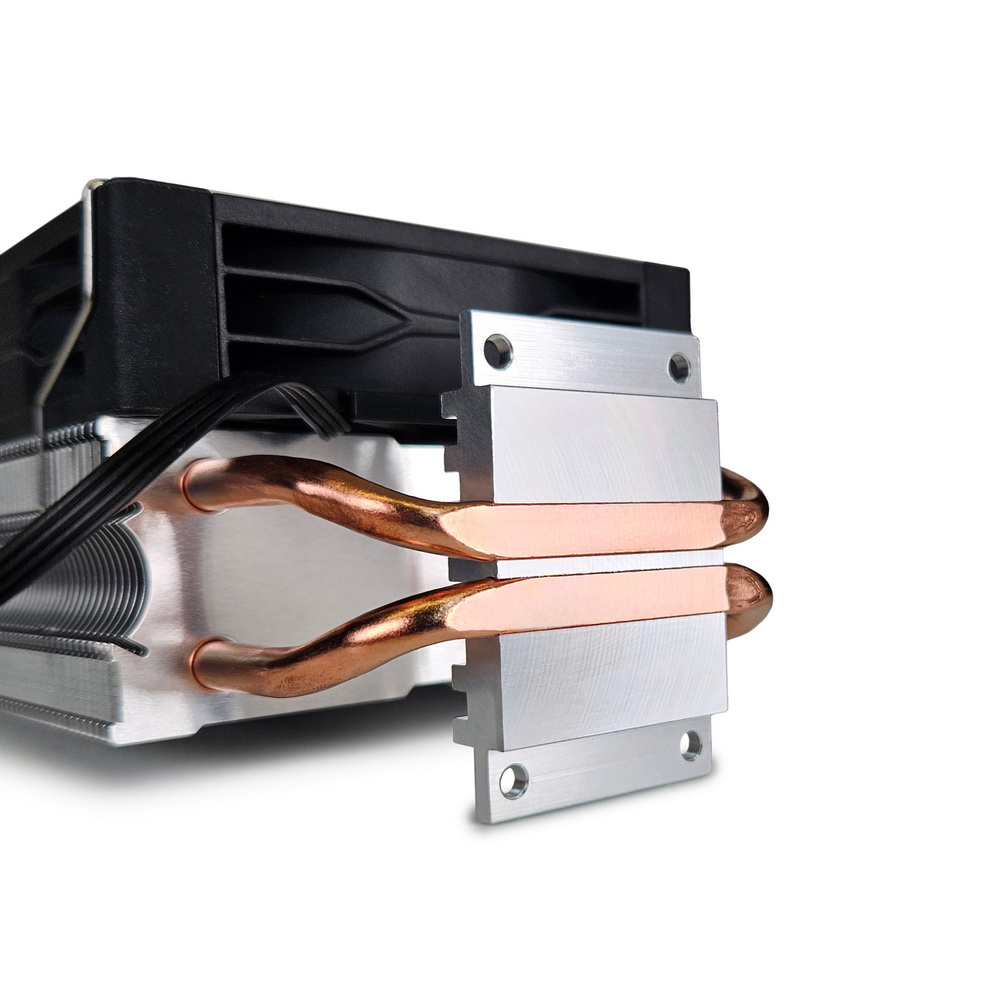 Кулер для CPU BaseTech 902SCR, 1х92мм, 700-2400rpm, 4-pin, Al+Cu, серебристый-черный-белый/FRGB, 44CFM, 23дБ, 2-PIPE(прямой контакт), TDP 110Вт, INTEL 1700/1200/115x/2011, AMD AM5/AM4/AM3(+)/AM2(+)/FM2(+) (BT-902SCR)