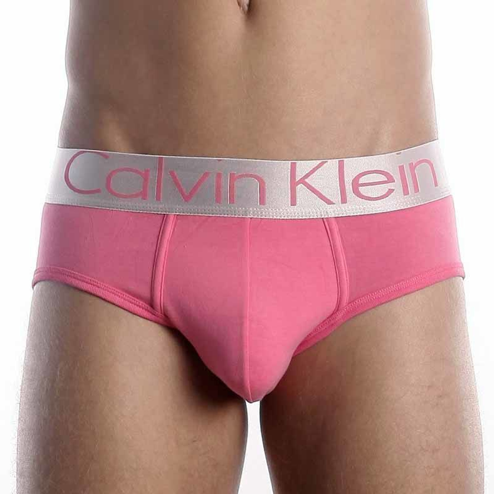 Мужские трусы брифы розовые Calvin Klein Steel Pink Brief 0-01CK01209