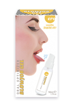Съедобный гель Gel optimizer для орального секса с охлаждающим эффектом со вкусом ванили 50 мл