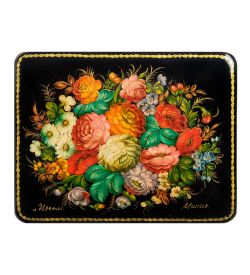 ШК-19/ 9-D Шкатулка в технике декупаж «Цветы» (10х8х3,5)