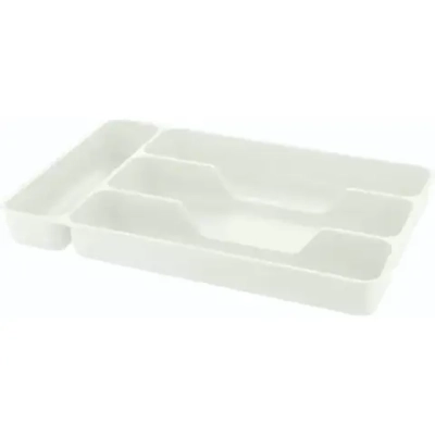 ЛОТОК ДЛЯ СТОЛОВЫХ ПРИБОРОВ 280Х176Х35 ММ (Светло-серый)