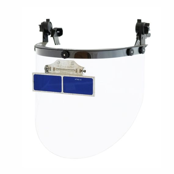 Щиток защитный лицевой РОСОМЗ КБТ ВИЗИОН TITAN+(ОКЗ 4-7) с креплением на каску, арт.80353