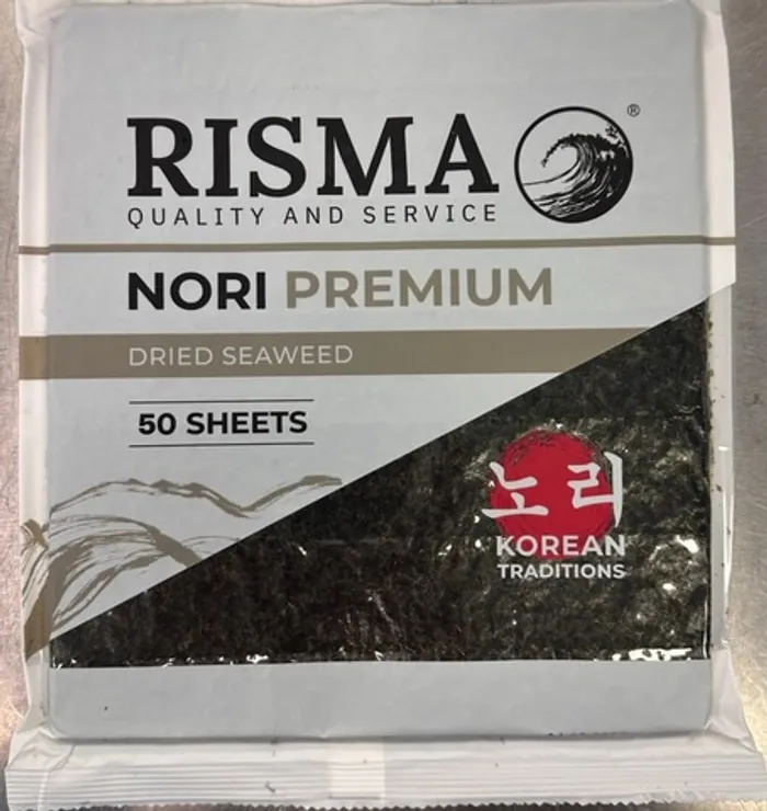 Водоросли сушеные Нори Корея РИСМА  (1/50 шт)  (1/168)