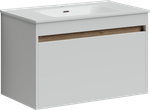 Тумба с раковиной Sancos Smart, 79 см., эмаль белый, SM80W