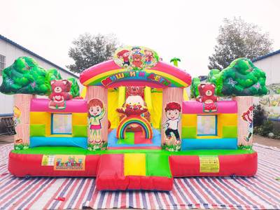 Батут "Мишки и дети", 10*6*5 м