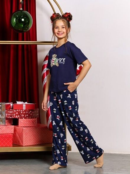 Костюм для девочки Коляда-1 Виотекс ТЁМНО-СИНИЙ