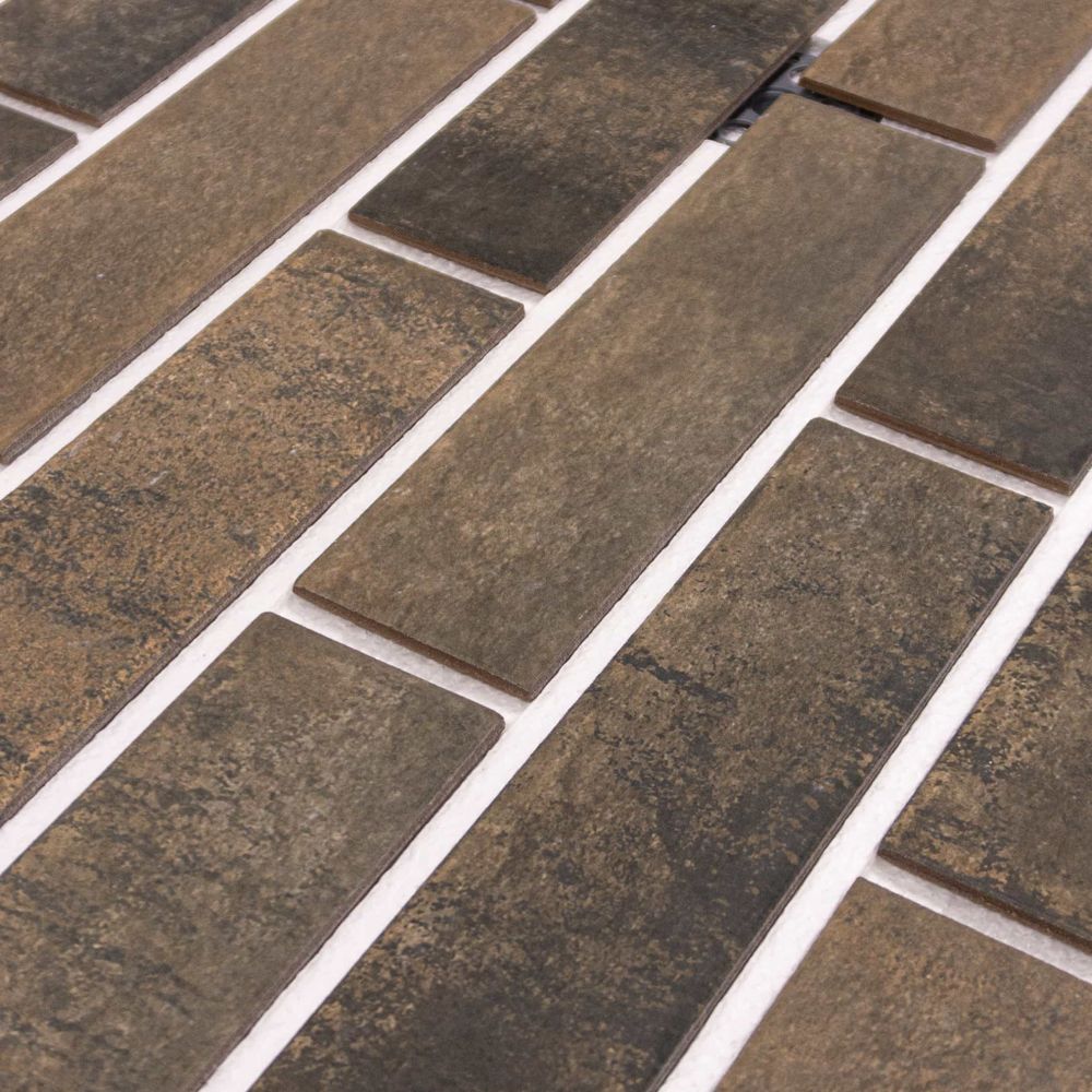 Клинкерная термопанель ППС Beryoza Ceramica Arfak Коричневый 1020х455 мм