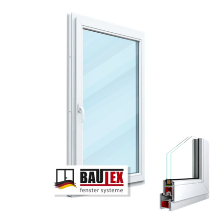 Пластиковое окно одностворчатое поворотно-откидное