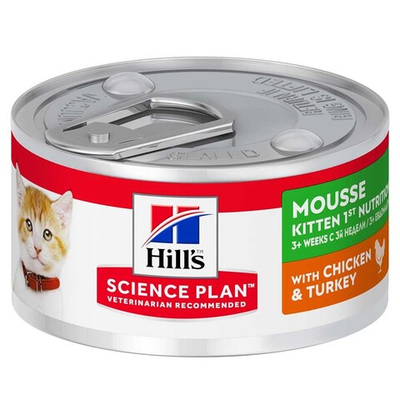 Hill's Kitten Mousse 82 г - консервы для котят (курица) мусс