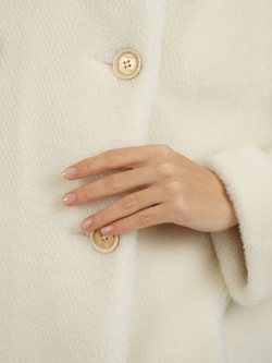 Шуба из шерсти чебурашка, SilverFox (арт. 1152)