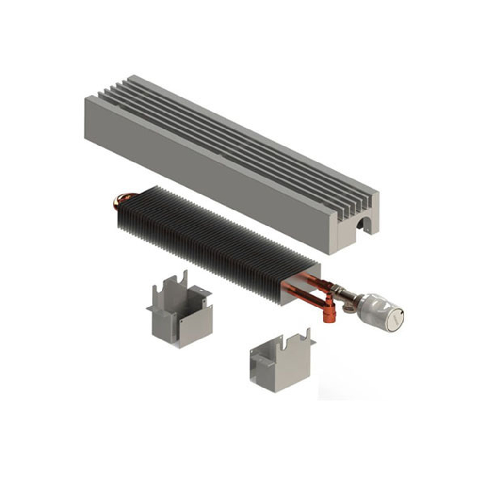 Напольный конвектор itermic, высота 80мм, ширина 150мм, длина 1800мм