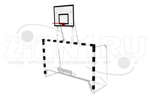 Ворота для минифутбола с баскетбольным щитом