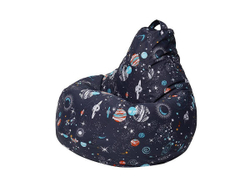 Кресло мешок груша L Planet жаккард