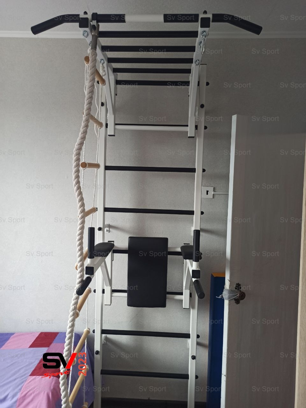 Монтаж шведской стенки Sv Sport в пеноблочные, газоблочные стены