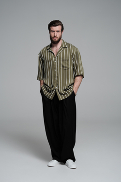 Рубашка с коротким рукавом | khaki