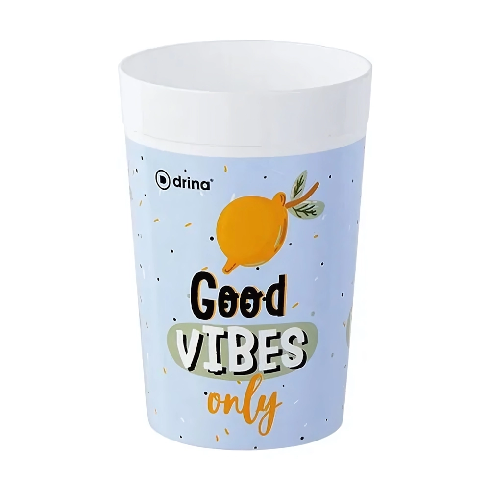 Набор стаканов DRINA Deco 0,25лGOOD VIBES голубой