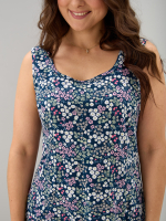 Платье П-012/синий-ромашкимаргаритки