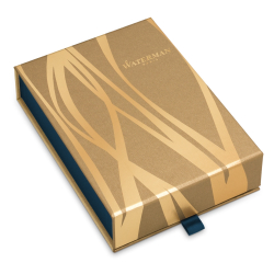 Подарочный набор: Чехол и Шариковая ручка Waterman Expert Essential, St. Steel GT