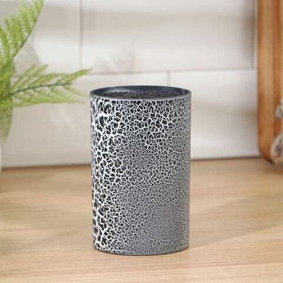 Подставка для ножей с наполнителем Доляна «Кракле», 14×9 см, цвет чёрный (Цвет: не задано)