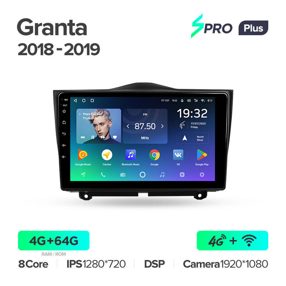 Teyes SPRO Plus 9" для LADA Granta 2018-2019