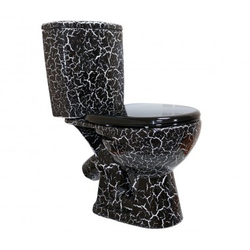 Унитаз-компакт УЮТ ЧЁРНЫЙ КРАКЕЛЮР (КИРОВ)