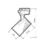 Трековый светильник светодиодный JazzWay 25Вт 4000К IP40